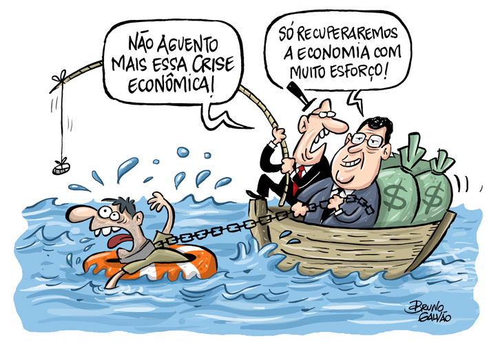Resultado de imagem para ECONOMIA PARADA CHARGES